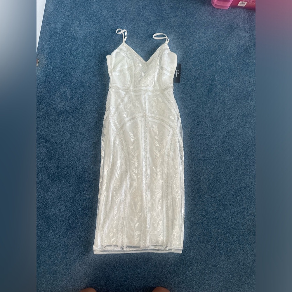 White embellished dress
